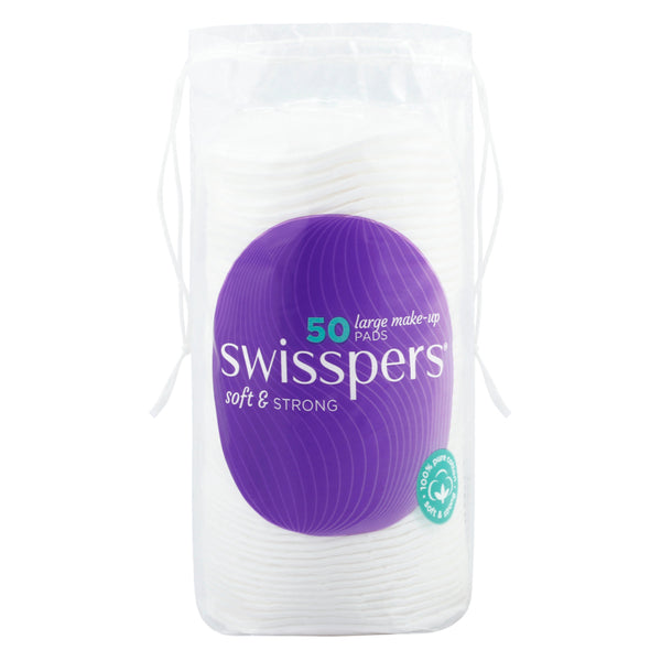 Swisspers Giant Make-Up Pads - 50 Pack