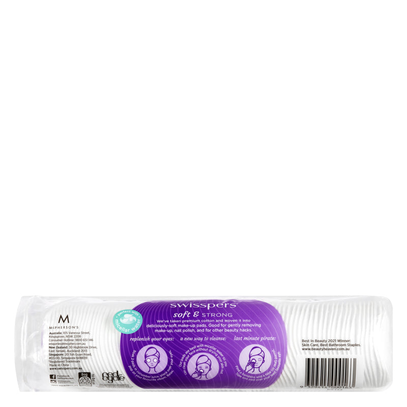 Swisspers Cotton Make-Up Pads - 80 Pack