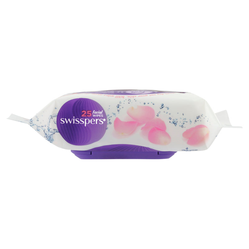 Swisspers Micellar & Rosewater Facial Wipes - 25 Pack