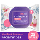 Swisspers Micellar & Rosewater Facial Wipes - 25 Pack