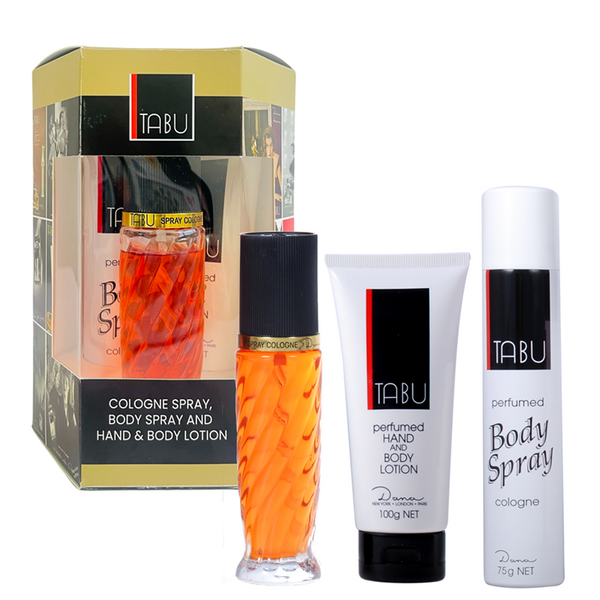 Tabu Eau De Toilette 60ml 3 Piece Gift Set