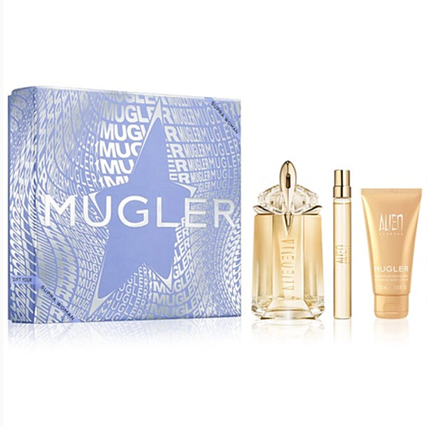 Thierry Mugler Alien Goddess 3 Piece Gift Set - Eau De Parfum 60ml, Travel Spray 10ml & Body Lotion 50ml