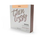 Thin Lizzy mineral foundation pressed powder packaging on a white background