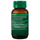 An amber glass bottle of Thimbletop's Immune Protect herbal supplement with a green cap and a dark green label showing white text.