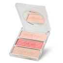 Makeup palette with 'Highlight', 'Color', and 'Contour' text on a white background