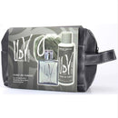 Ulyv Paris men's grooming set with a black leather pouch on a white background