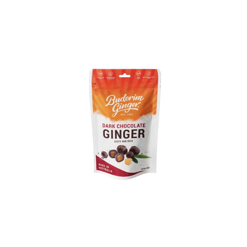 Buderim Ginger Dark Chocolate Ginger 150g