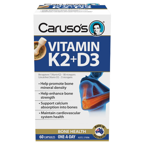 Caruso's Vitamin K2+D3 60 Capsules