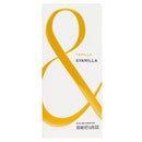 Vanilla & Vanilla eau de parfum packaging with gold ampersand on a white background