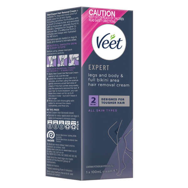 Veet hair removal cream packaging on a white background