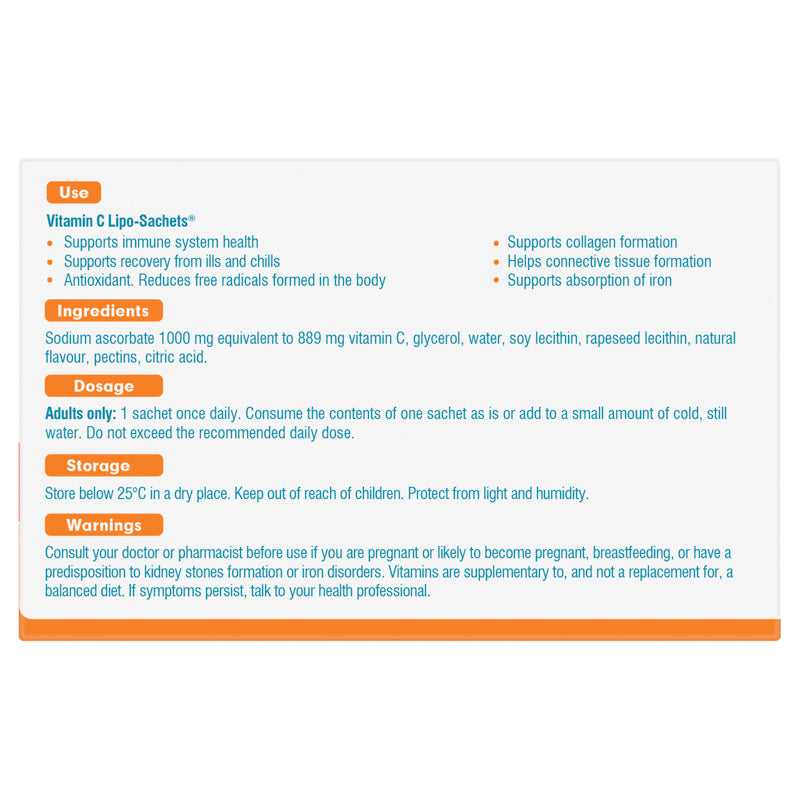 Vitamin C Lipo-Sachets Original Flavour 30x 5g Sachets