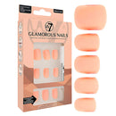 W7 Glamorous Fake Adhesive Nails 24 Pack - Apricot Glow