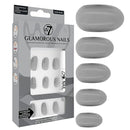 W7 Glamorous Fake Adhesive Nails 24 Pack - Clean Slate