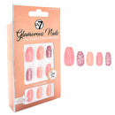 W7 Glamorous Fake Adhesive Nails 24 Pack - Cupcake Icing