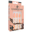 W7 Glamorous Fake Adhesive Nails 24 Pack - Easy Leopard