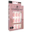 W7 Glamorous Fake Adhesive Nails 24 Pack - Nude With Attitude