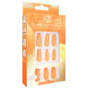 W7 Glamorous Fake Adhesive Nails 24 Pack - Orange Crush