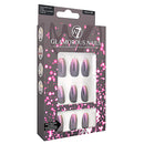 W7 Glamorous Fake Adhesive Nails 24 Pack - Power Trip