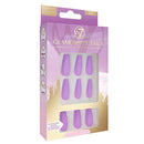 W7 Glamorous Fake Adhesive Nails 24 Pack - Purple Spring
