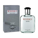 Whisky Silver perfume bottle and packaging on a white background