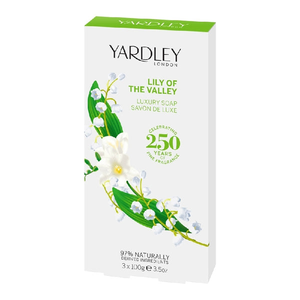 Yardley Lily Of The Valley Soap Gift Set 3 x 100g