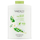 Yardley London Lily of the Valley perfumed body powder on a white background