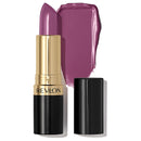 Revlon lipstick with gold cap and black casing on a white background