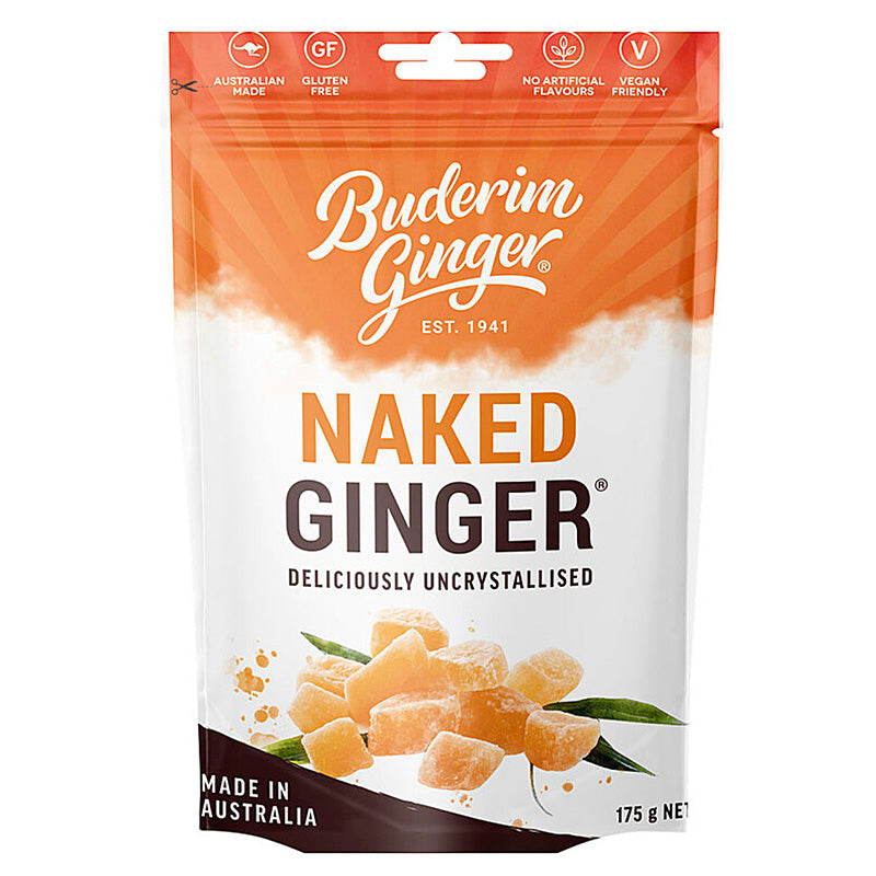 Buderim Ginger Naked Ginger Pouch 175g