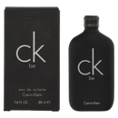 Calvin Klein CK be perfume bottle and packaging on a white background
