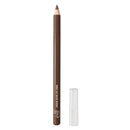 Brown lip liner pencil with cap on a white background