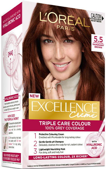 L'Oréal Excellence Crème 5.5 Mahogany Brown Hair Colour