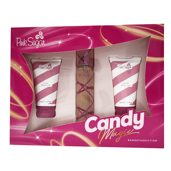 Pink Sugar 3Pc Gift Set (50ml EDT,50ml Body Lotion, 50ml Shower Gel)
