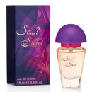 Perfume bottle and packaging of 'So...? Sinful' on a white background