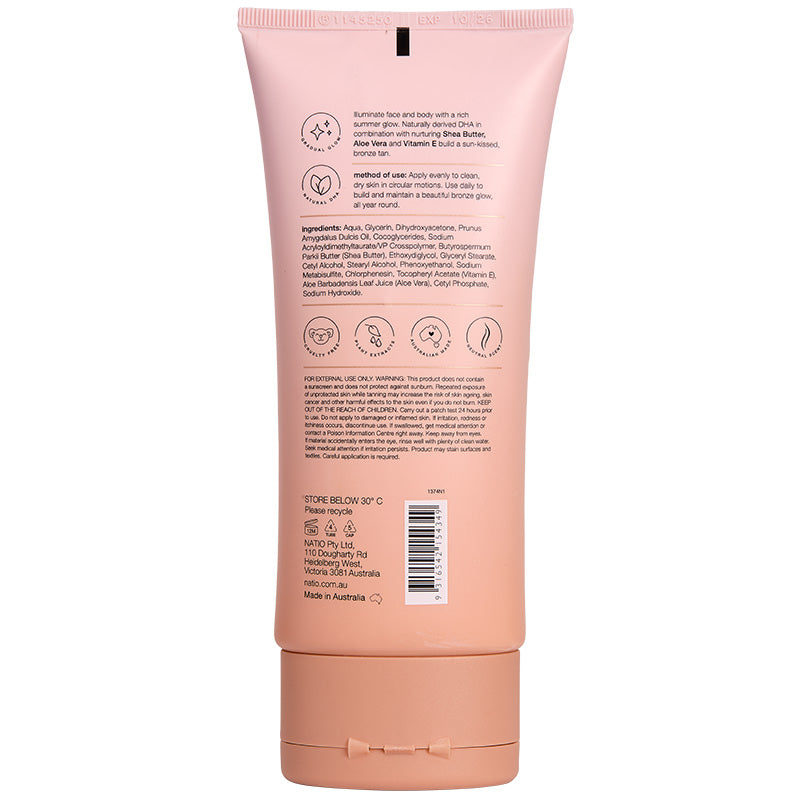 Natio Bronzing Glow Gradual Tanning Lotion 150ml