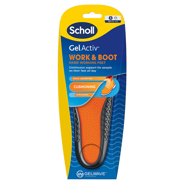 Sch GelActiv Work & Boot Insoles Small