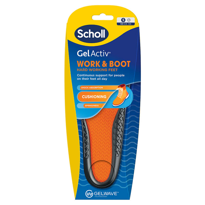 Sch GelActiv Work & Boot Insoles Small