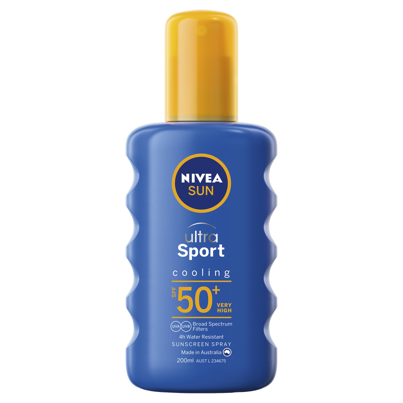 Nivea Ultra Sport Cooling Sunscreen Spray SPF50+ 200ml