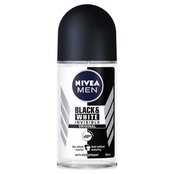 Nivea Men Invisible for Black & White Original Roll-on Deodorant 50ml