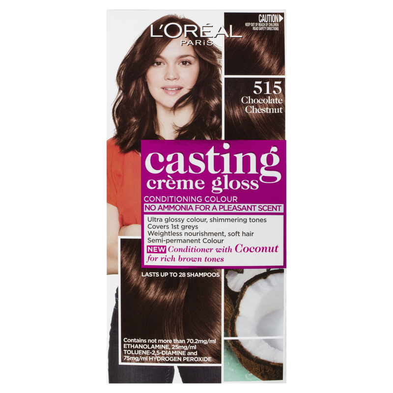 L'Oréal Paris Casting Crème Gloss Semi-Permanent Hair Colour - 515 Chocolate Chestnut (Ammonia Free)
