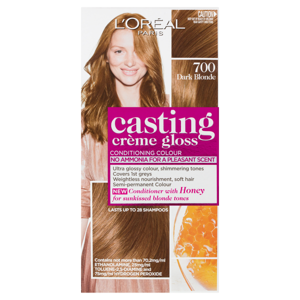 L'Oréal Paris Casting Crème Gloss Semi-Permanent Hair Colour - 700 Dark Blonde (Ammonia Free)