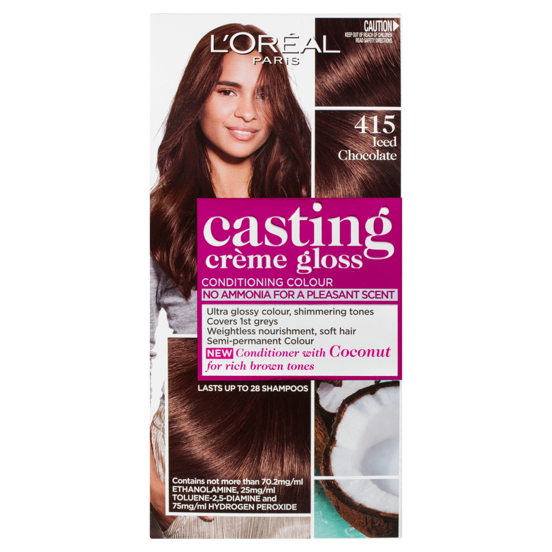 L'Oréal Paris Casting Crème Gloss Semi-Permanent Hair Colour - 415 Iced Chocolate(Ammonia Free)