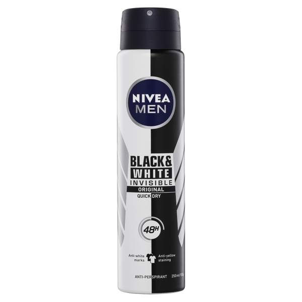 Nivea Invisible Black & White Power Aerosol Deodorant 250ml