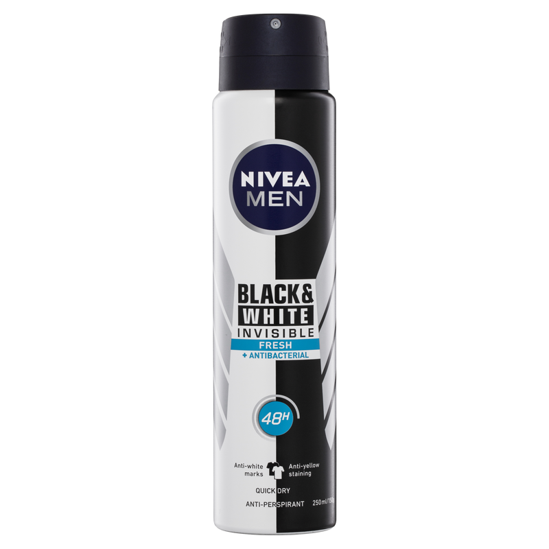 Nivea Men Invisible for Black & White Fresh Deodorant 250ml