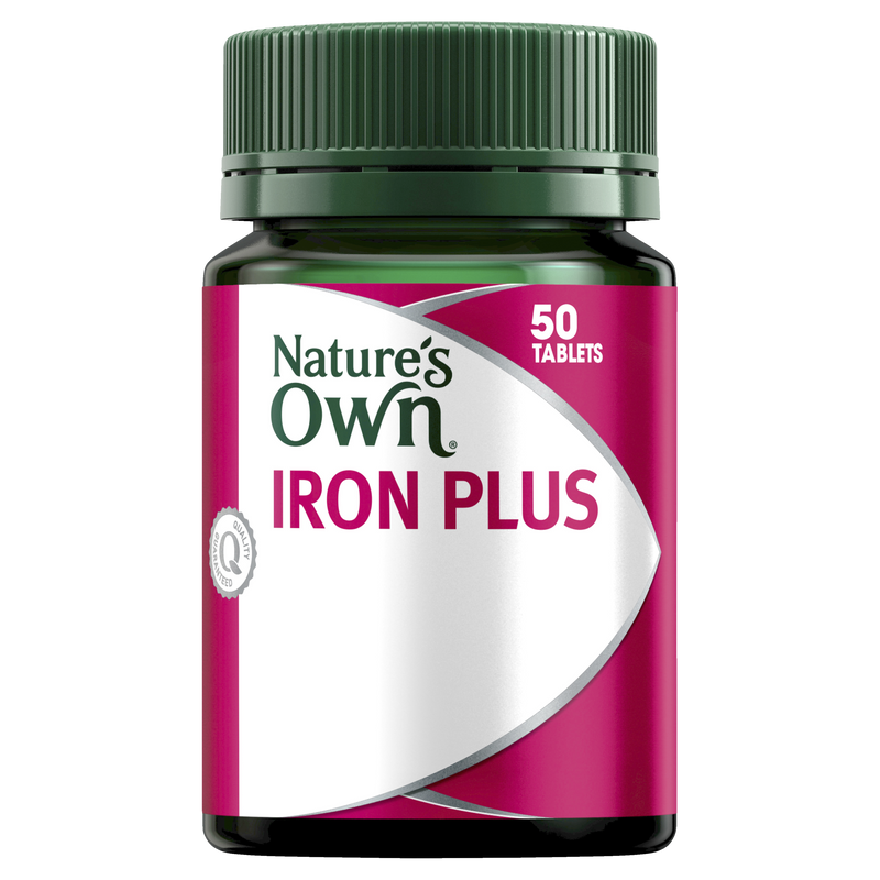 Natures Own Iron Plus 50 Tabs