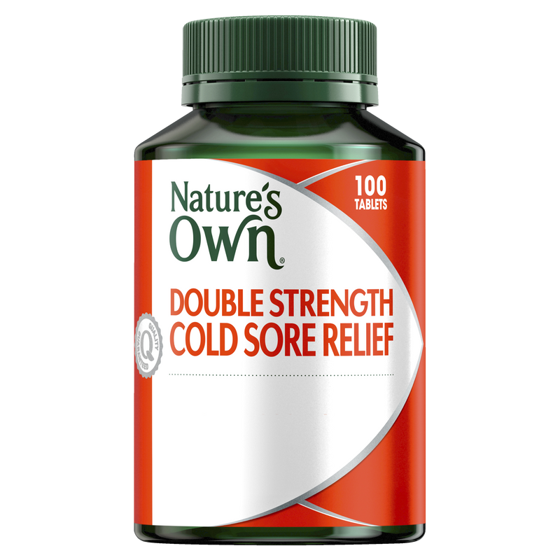 Natures Own Double Strength Cold Sore Relief 100 Tabs