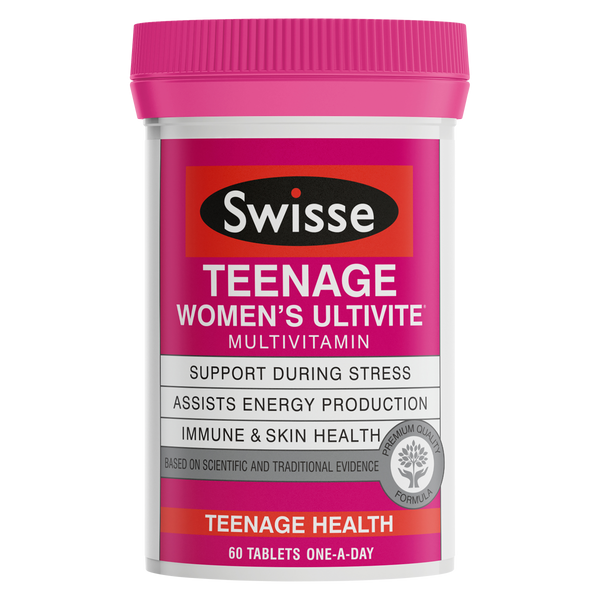 Swisse Women's Teenage Ultivite Multivitamin 60 Tablets