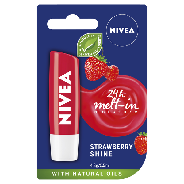 Nivea Lip Care Strawberry Shine 4.8G
