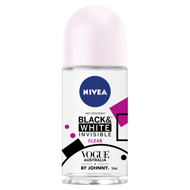 Nivea Invisible Black & White Clear Roll-on Deodorant 50ml