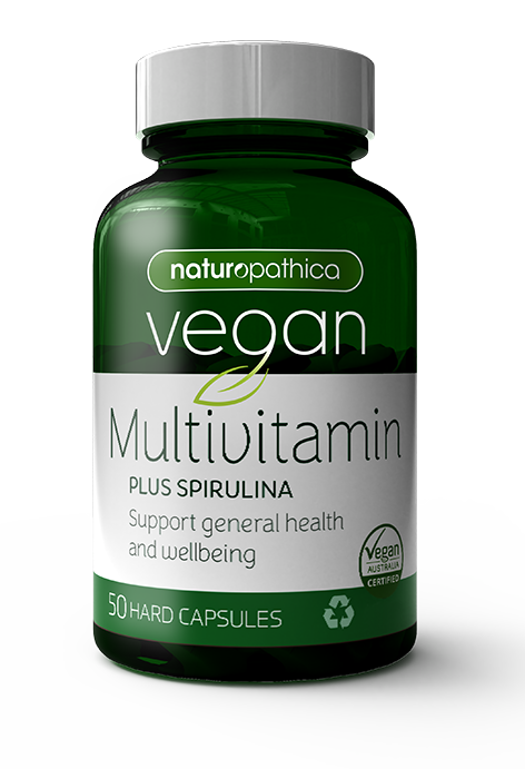 Naturopathica Vegan Multi Vitamin Plus Spirulina 50 Capsules