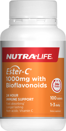 Nutra-Life Ester-C® 1000mg + Bioflavonoids 100 Tablets